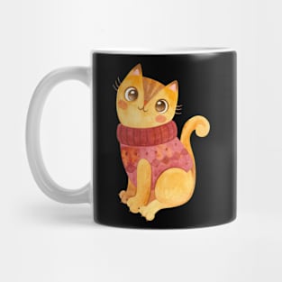 cute cat crochet shirt Mug